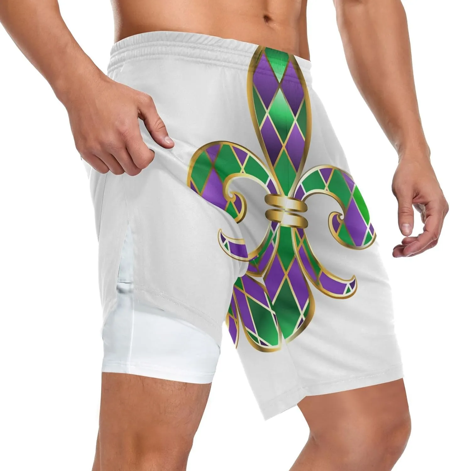 Oyihfvs Men's Sports Shorts, Soft Lounge Pants Shorts with Pockets for Men (S-3XL)