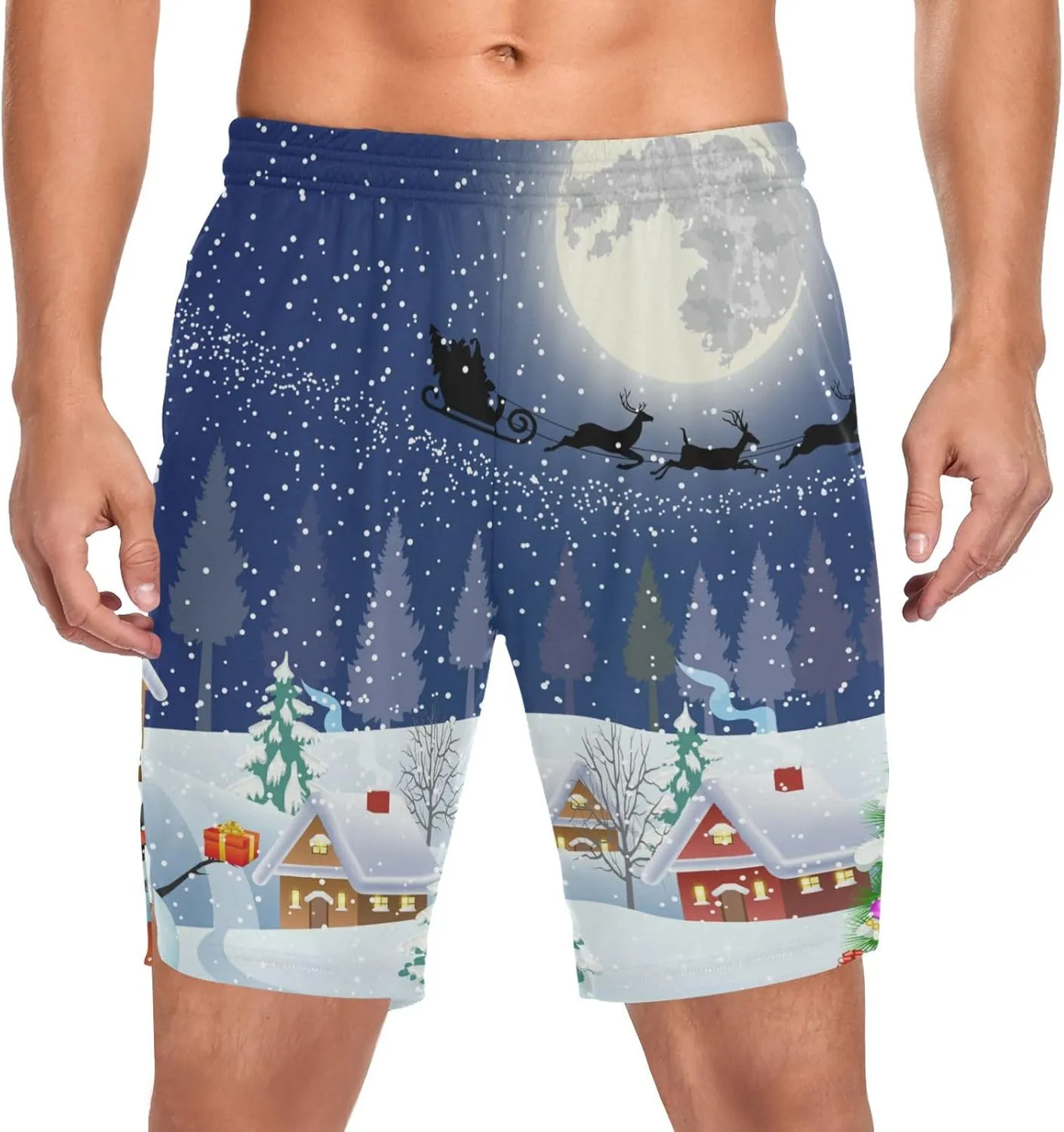 Oyihfvs Men's Sports Shorts, Soft Lounge Pants Shorts with Pockets for Men (S-3XL)