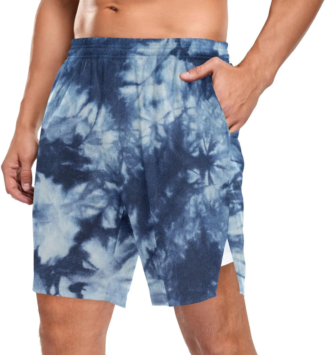 Oyihfvs Men's Sports Shorts, Soft Lounge Pants Shorts with Pockets for Men (S-3XL)