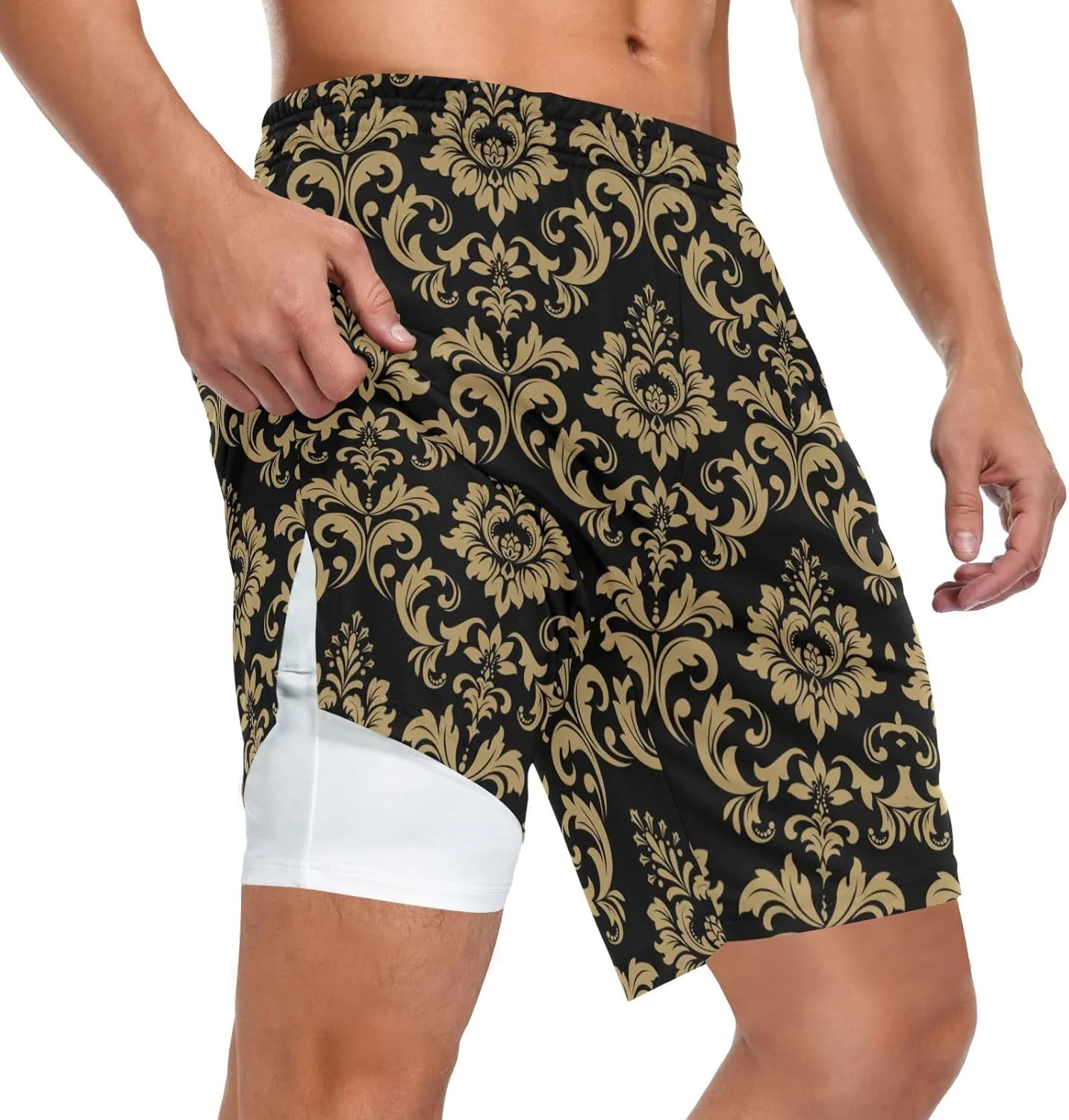 Oyihfvs Men's Sports Shorts, Soft Lounge Pants Shorts with Pockets for Men (S-3XL)