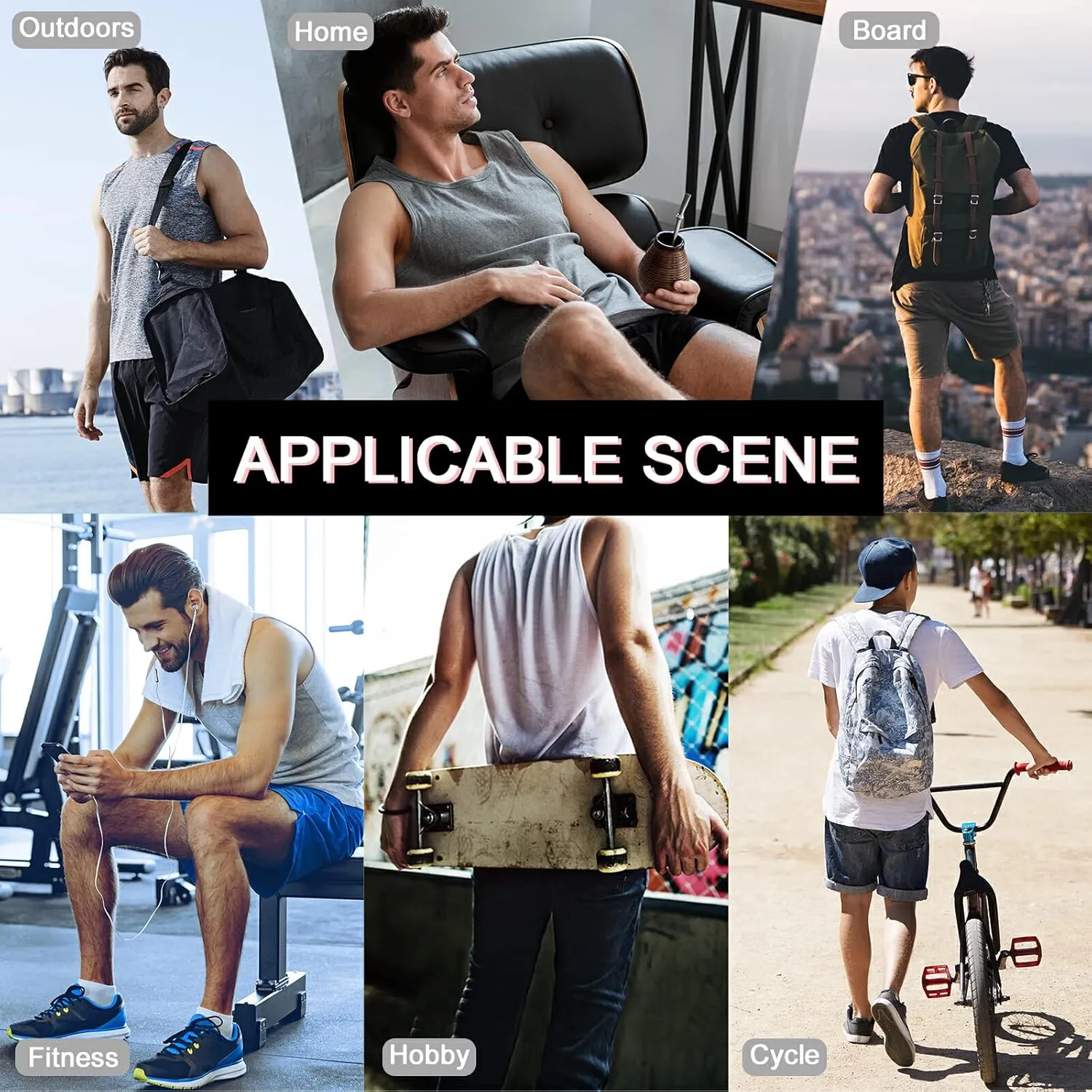 Oyihfvs Men's Sports Shorts, Soft Lounge Pants Shorts with Pockets for Men (S-3XL)
