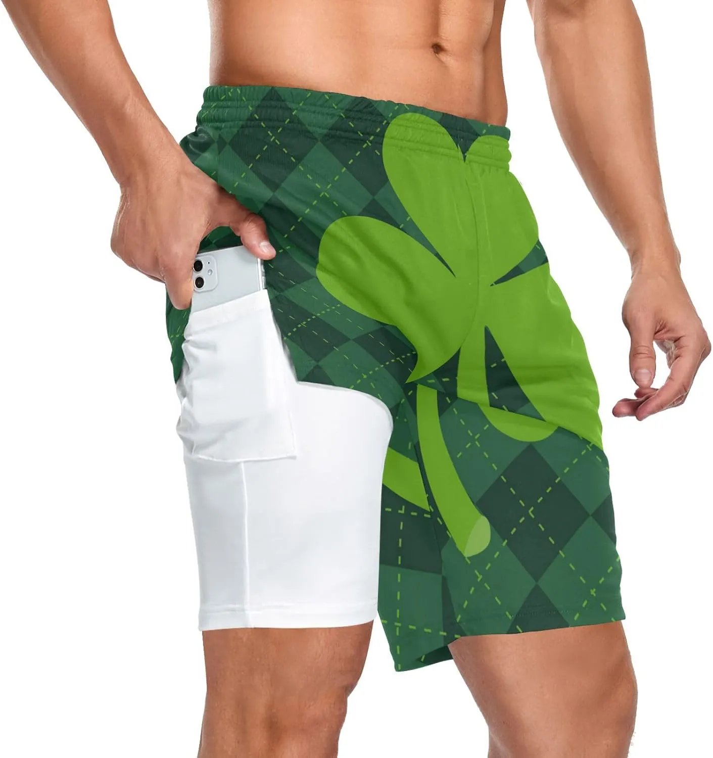 Oyihfvs Men's Sports Shorts, Soft Lounge Pants Shorts with Pockets for Men (S-3XL)