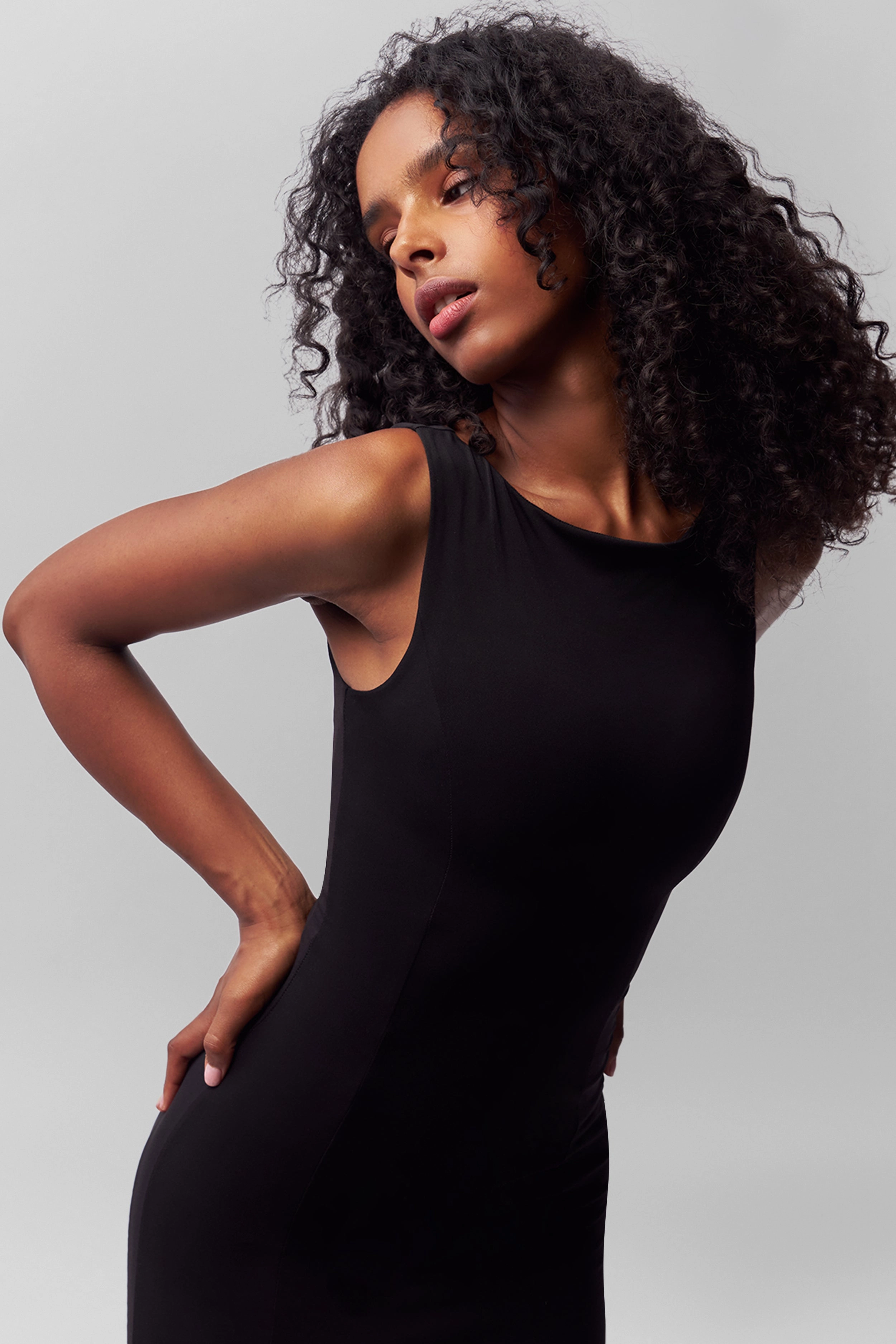 Long Sleeve Easy Wrap Daye Midi Dress