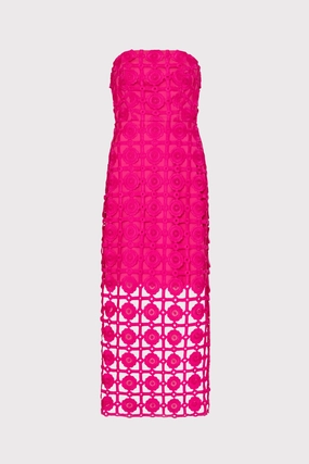 Soft Drape Kait Tile Lace Dress