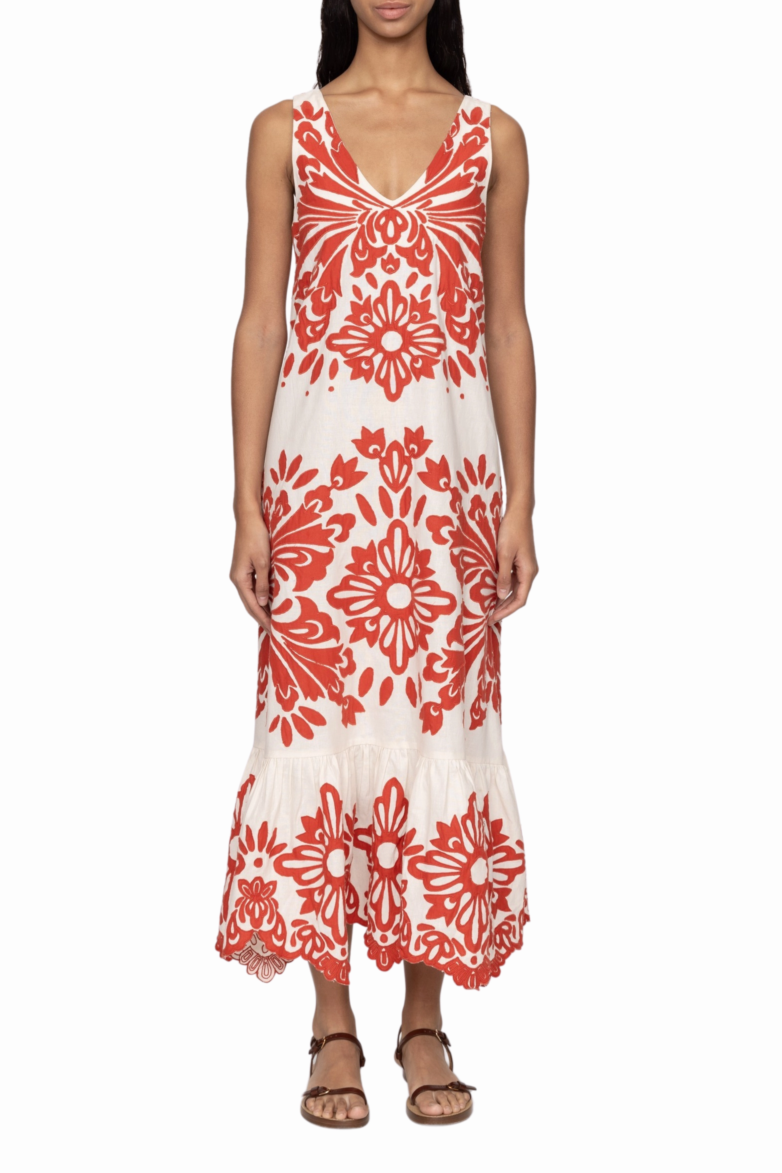 Liliana Applique Maxi Tank Dress Flow Ready Sophisticated Line