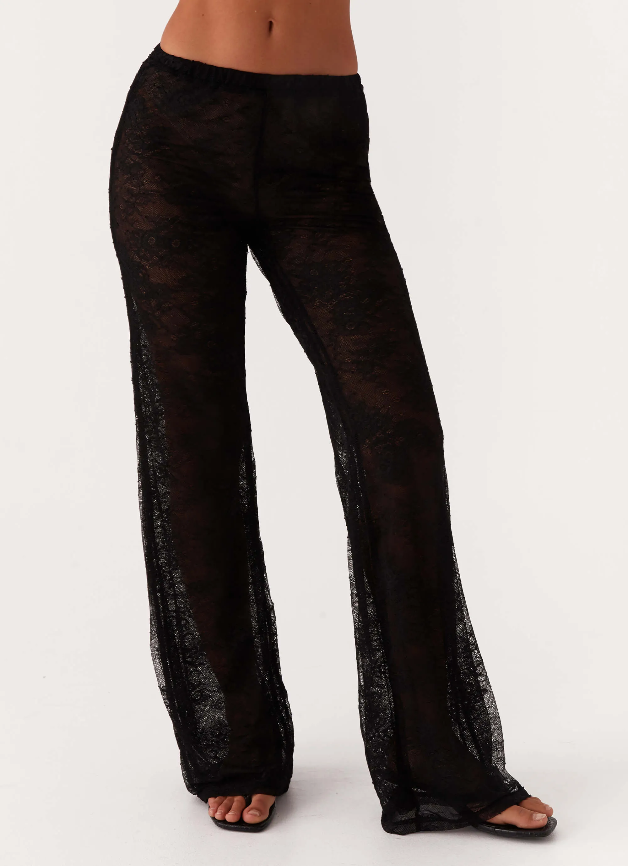 Essential Fit Paige Lace Pants - Black