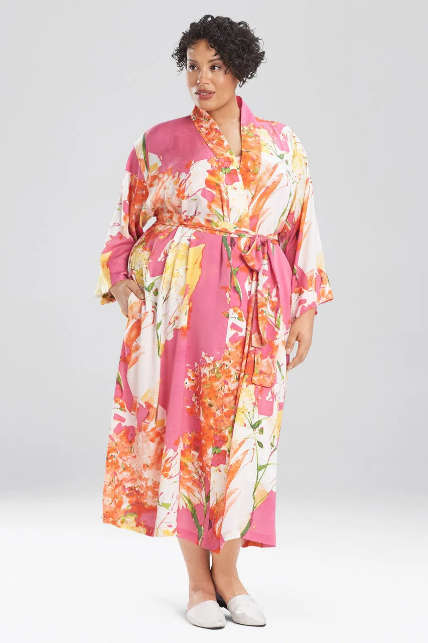 Painted Bouquet Robe