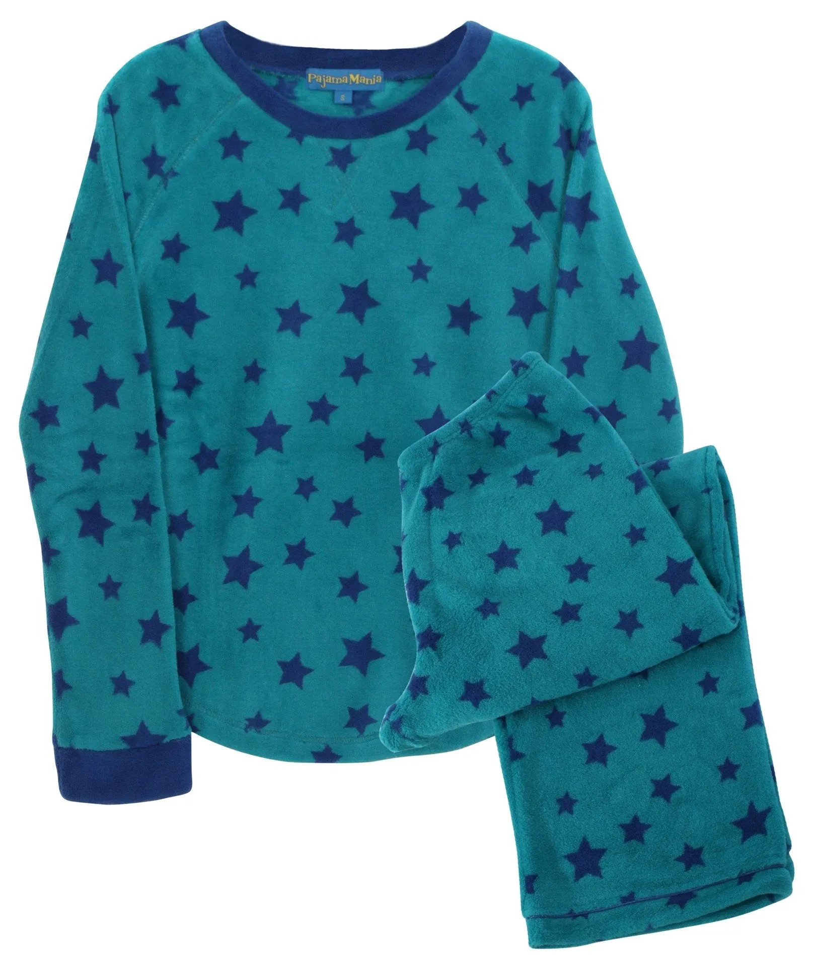 PajamaMania Women’s Fleece Long Sleeve Pajama Set
