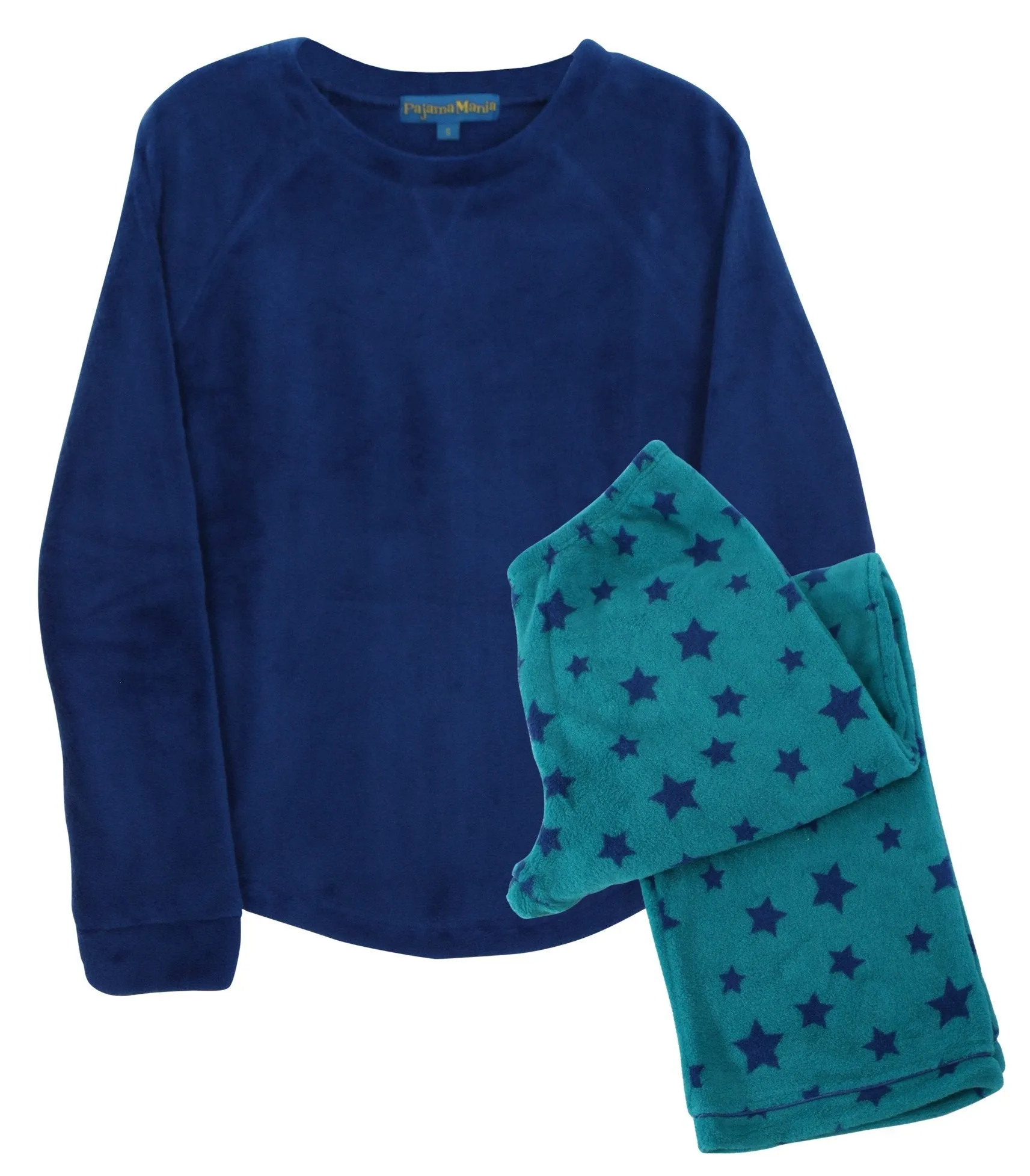 PajamaMania Women’s Fleece Long Sleeve Pajama Set