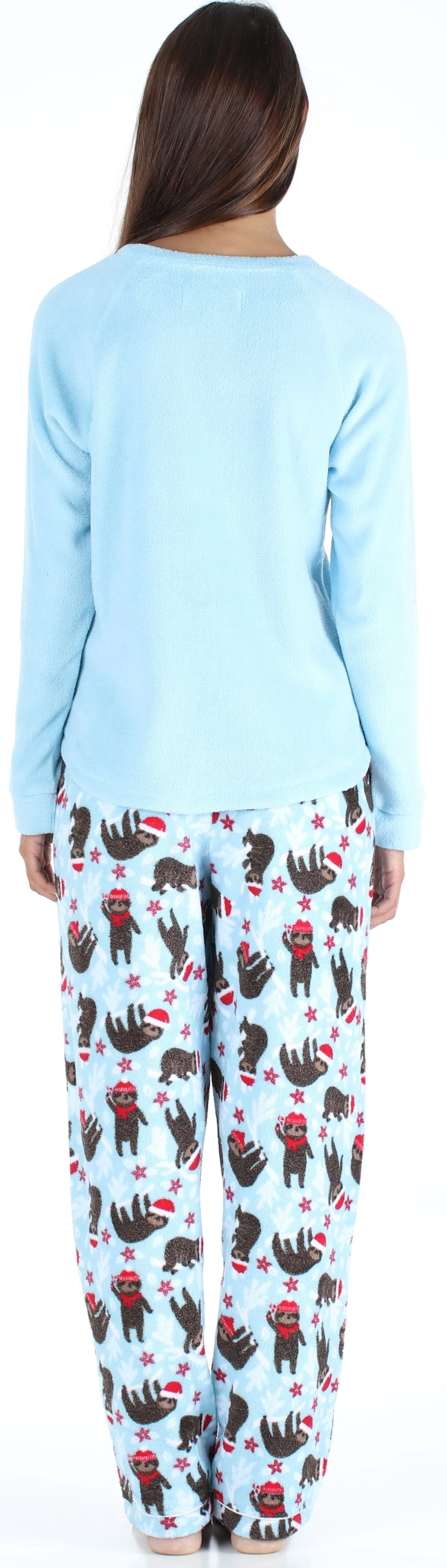 PajamaMania Women’s Fleece Long Sleeve Pajama Set