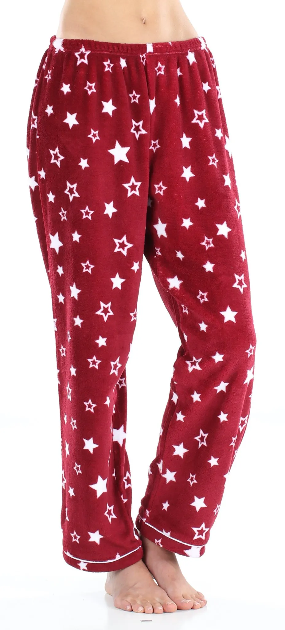 PajamaMania Women’s Fleece Long Sleeve Pajama Set