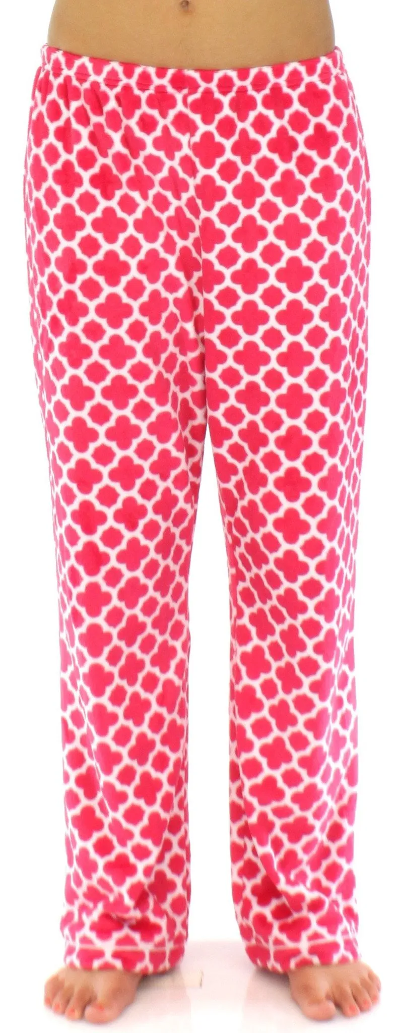 PajamaMania Women’s Fleece Long Sleeve Pajama Set