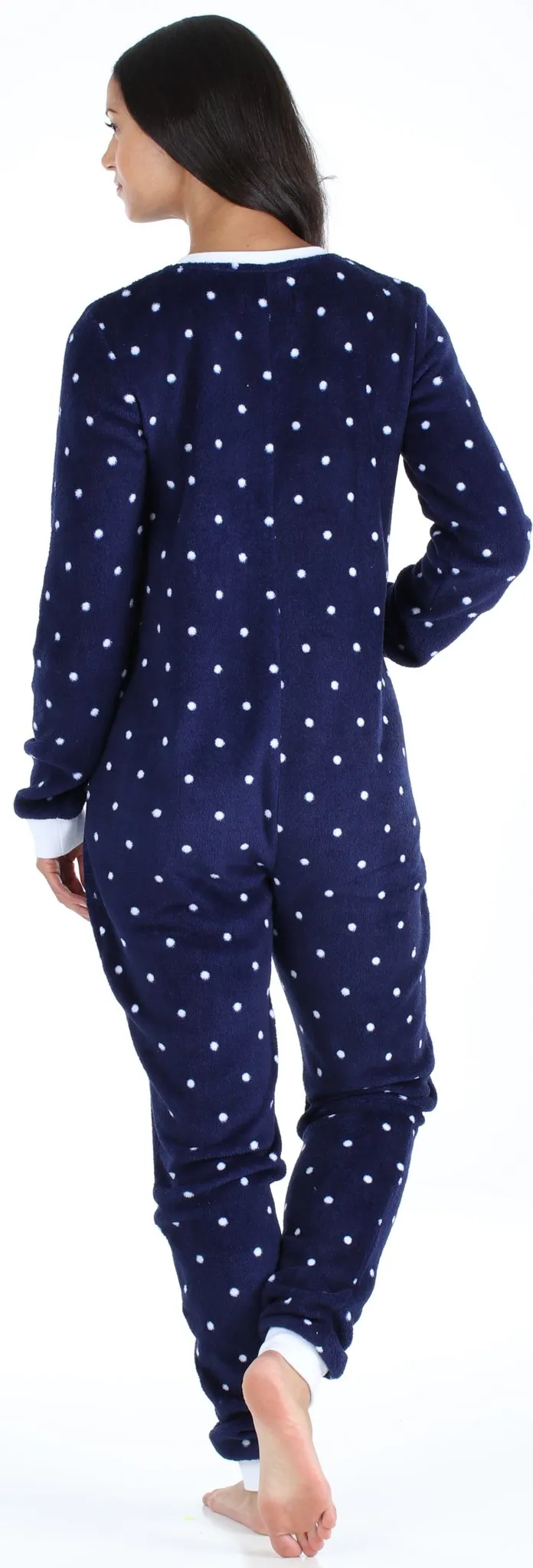 PajamaMania Women’s Plush Fleece Non-Footed Onesie Loungewear Pajamas