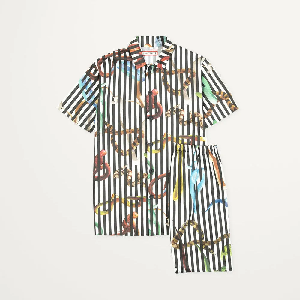 PAJAMAS SHORT MODEL SNAKES STRIPES