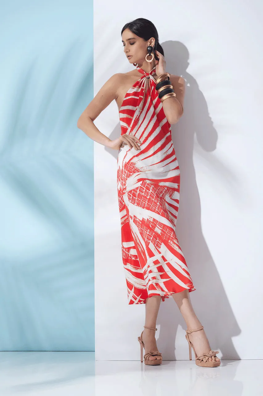 Palawan Halter Silk Gown