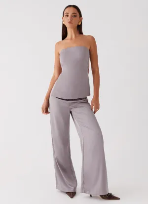 Palm Cove Satin Pants - Grey PermeableCloth Trail Comfort