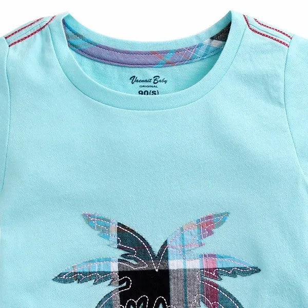 Palm Tree Sky Short Sleeve Tee & Shorts Set