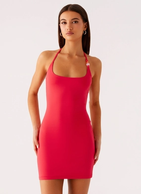 Palm Beach Mini Dress - Pink Fall Fashion