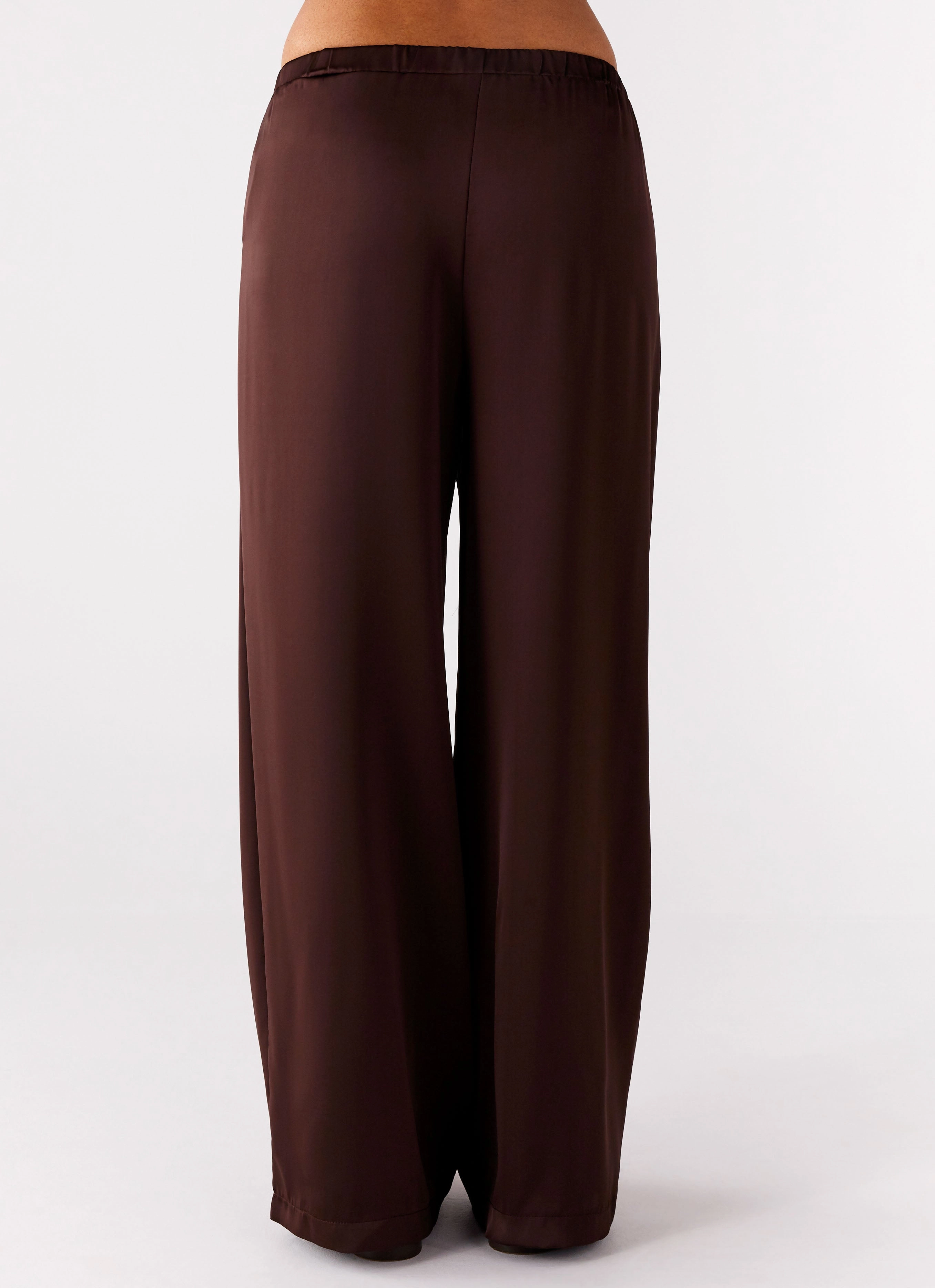 MachineWashable WindproofLayer Palm Cove Satin Pants - Chocolate