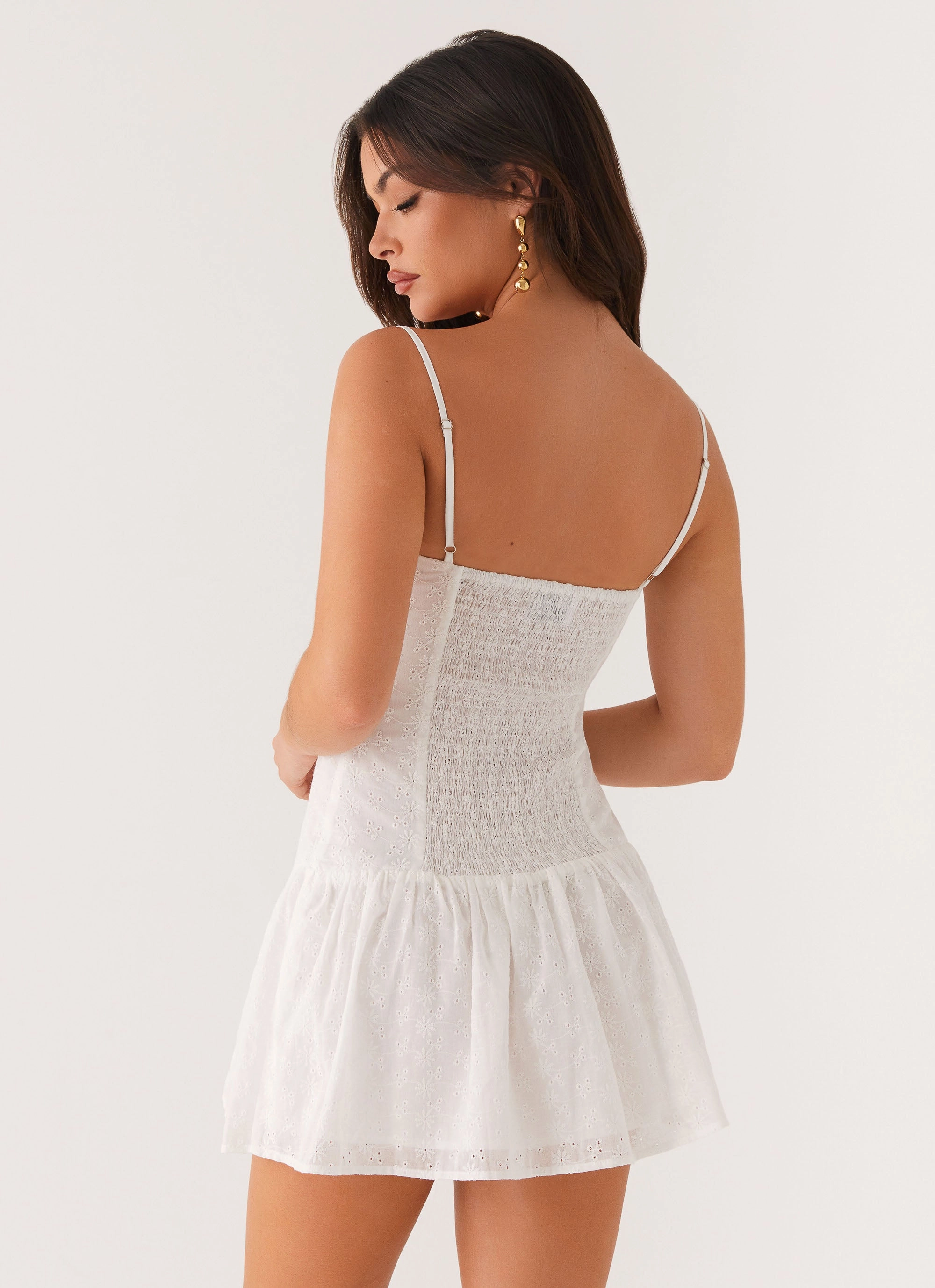 Animal Print Street Ready Palm Springs Mini Dress - White