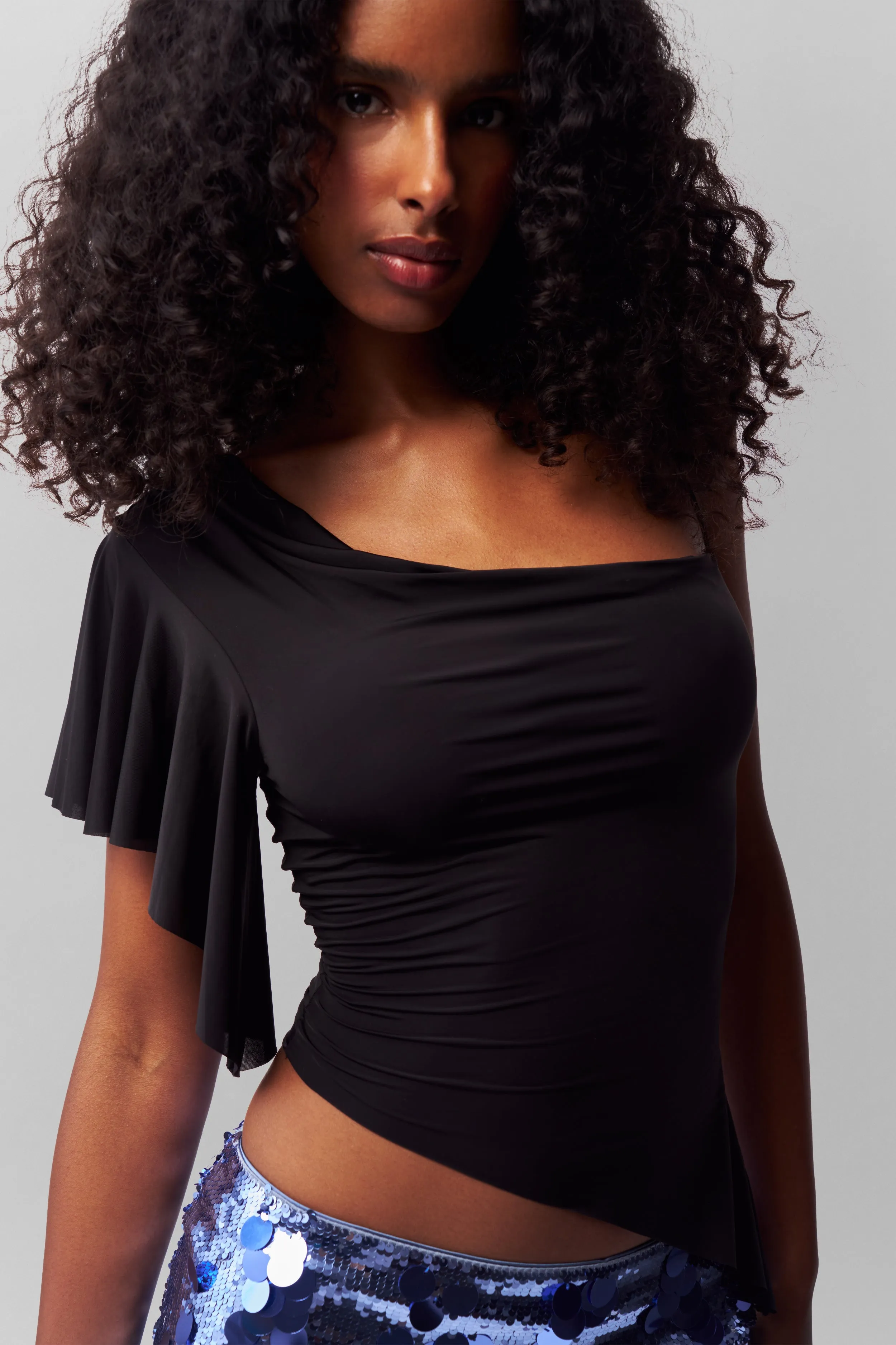 Palma Top Sun Protective Fabric Relaxed Crew Neck Opening