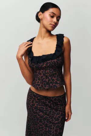 Contrast Stitch Detail LayeredPanel Paloma Lace Top