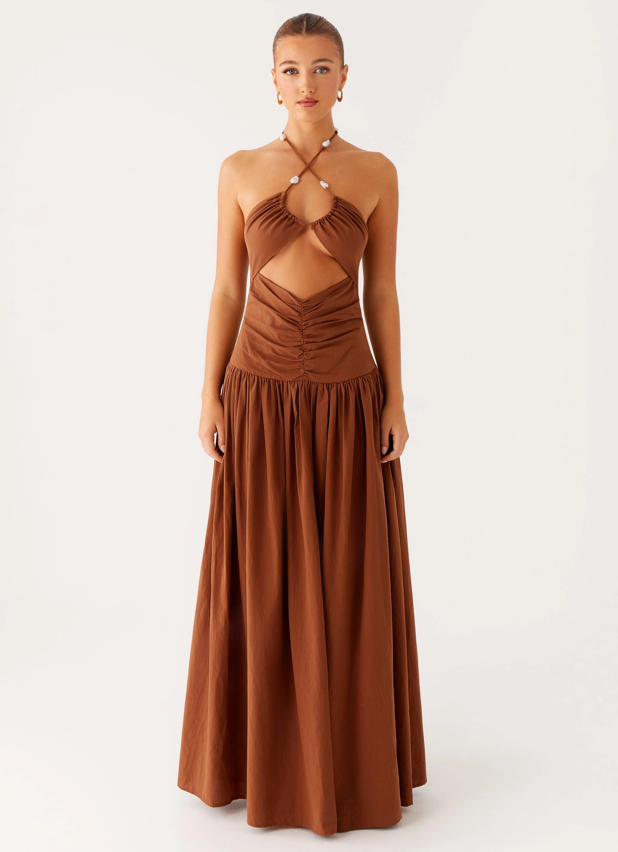 Layering Fit Skin Glow Paltrow Maxi Dress - Chocolate