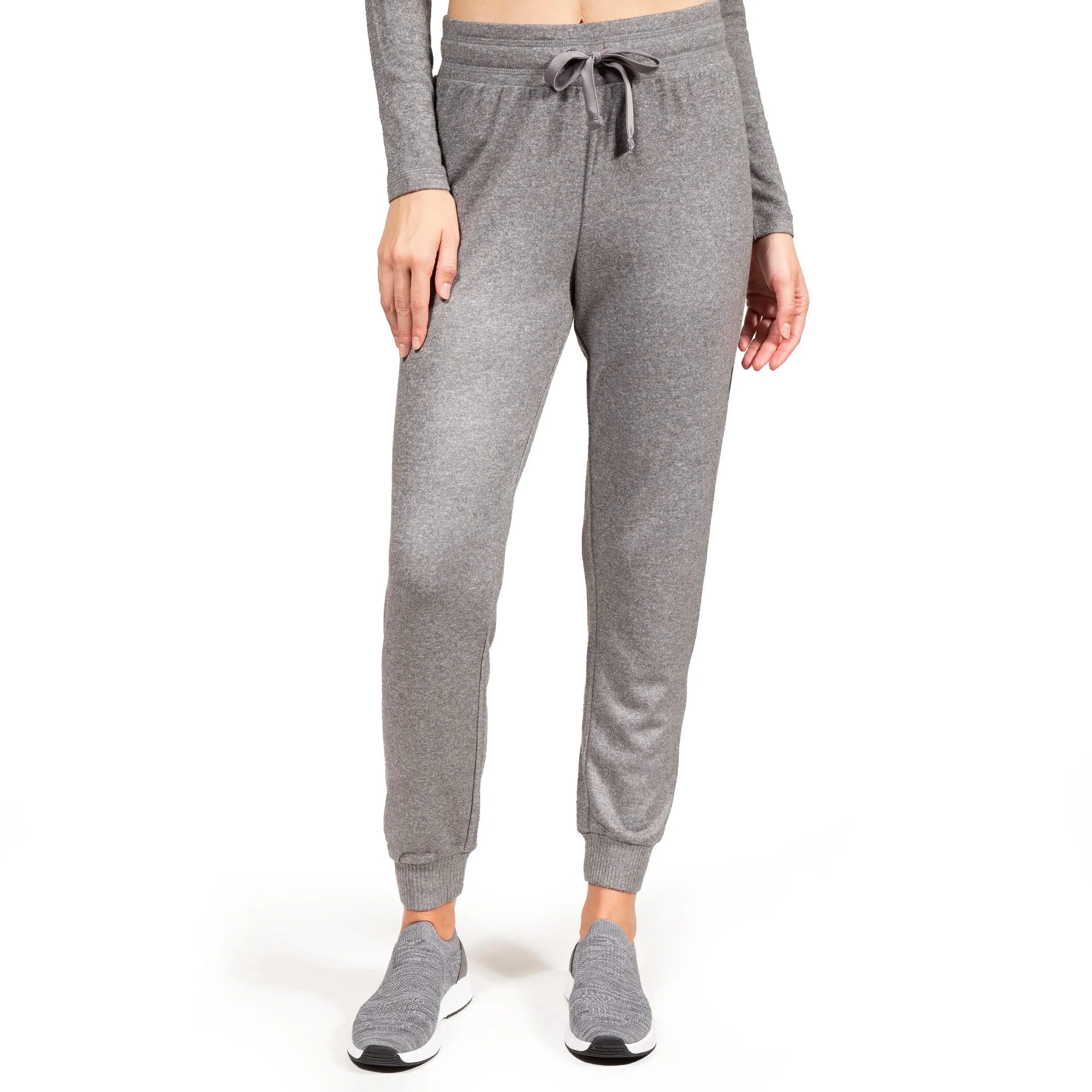 Pantalon jogger Femme Gris chiné