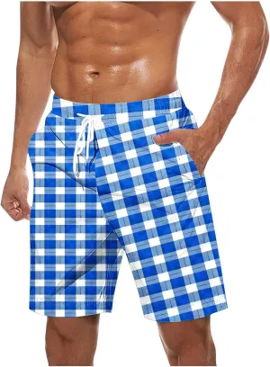Pants for Man Fall Summer Track Gym Beach Hawaiian Pleated Fish Net Plaid Pants Shorts Sweat Pants Mens 2025