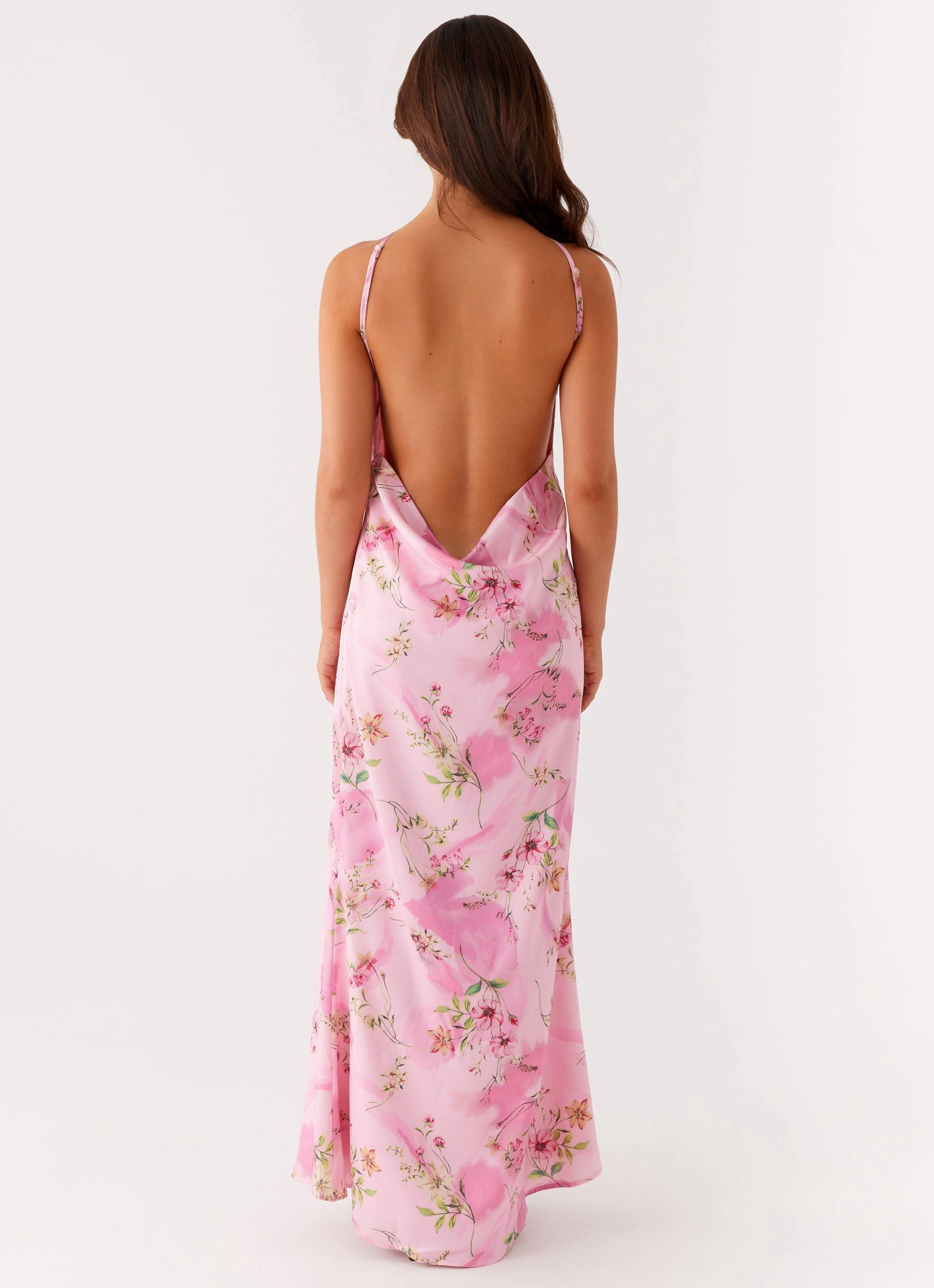 Pascal Maxi Dress - Pink Floral Print Inner Feel