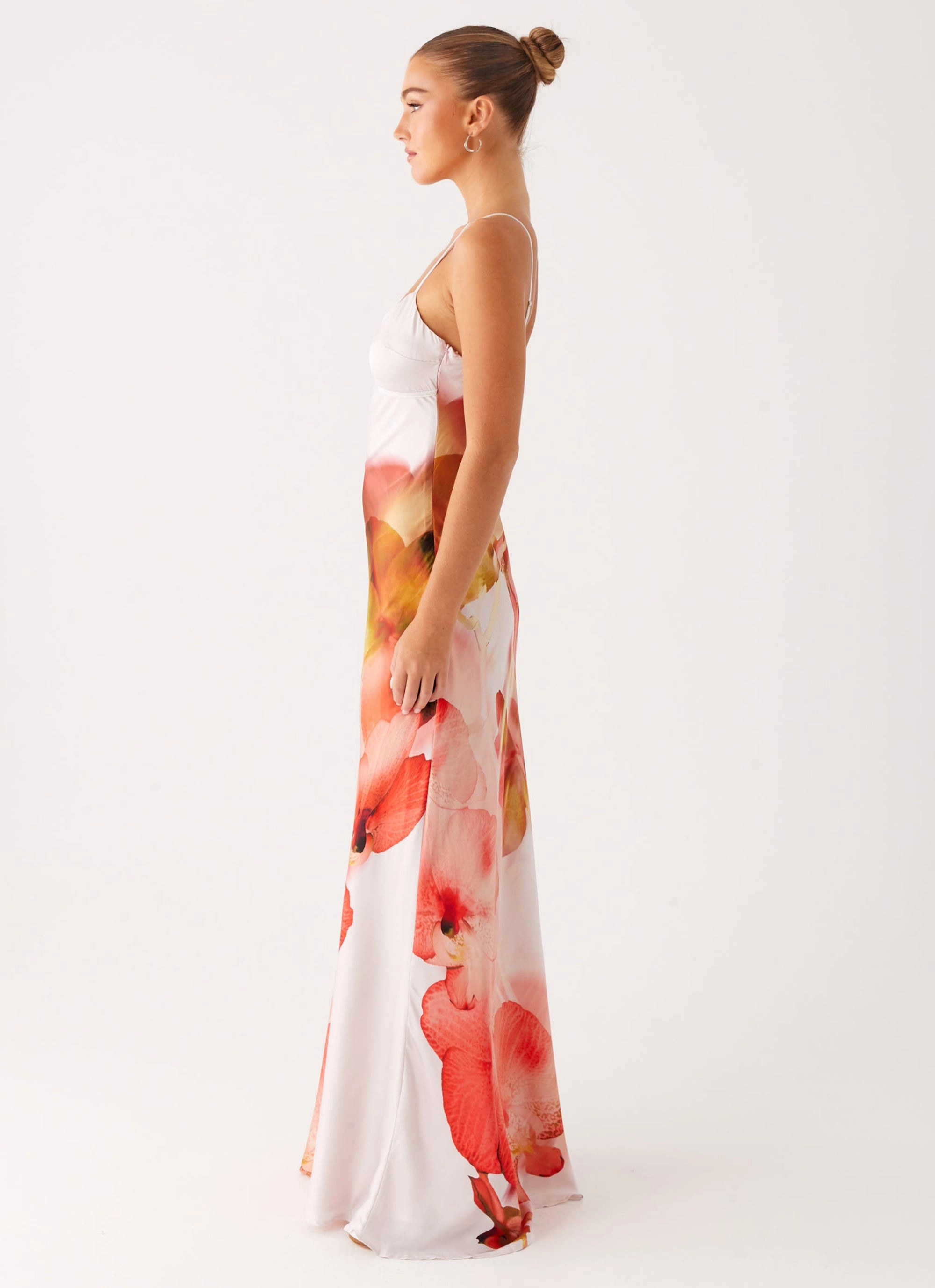 Vibrant Waist Pacha Maxi Dress - Peach Rose