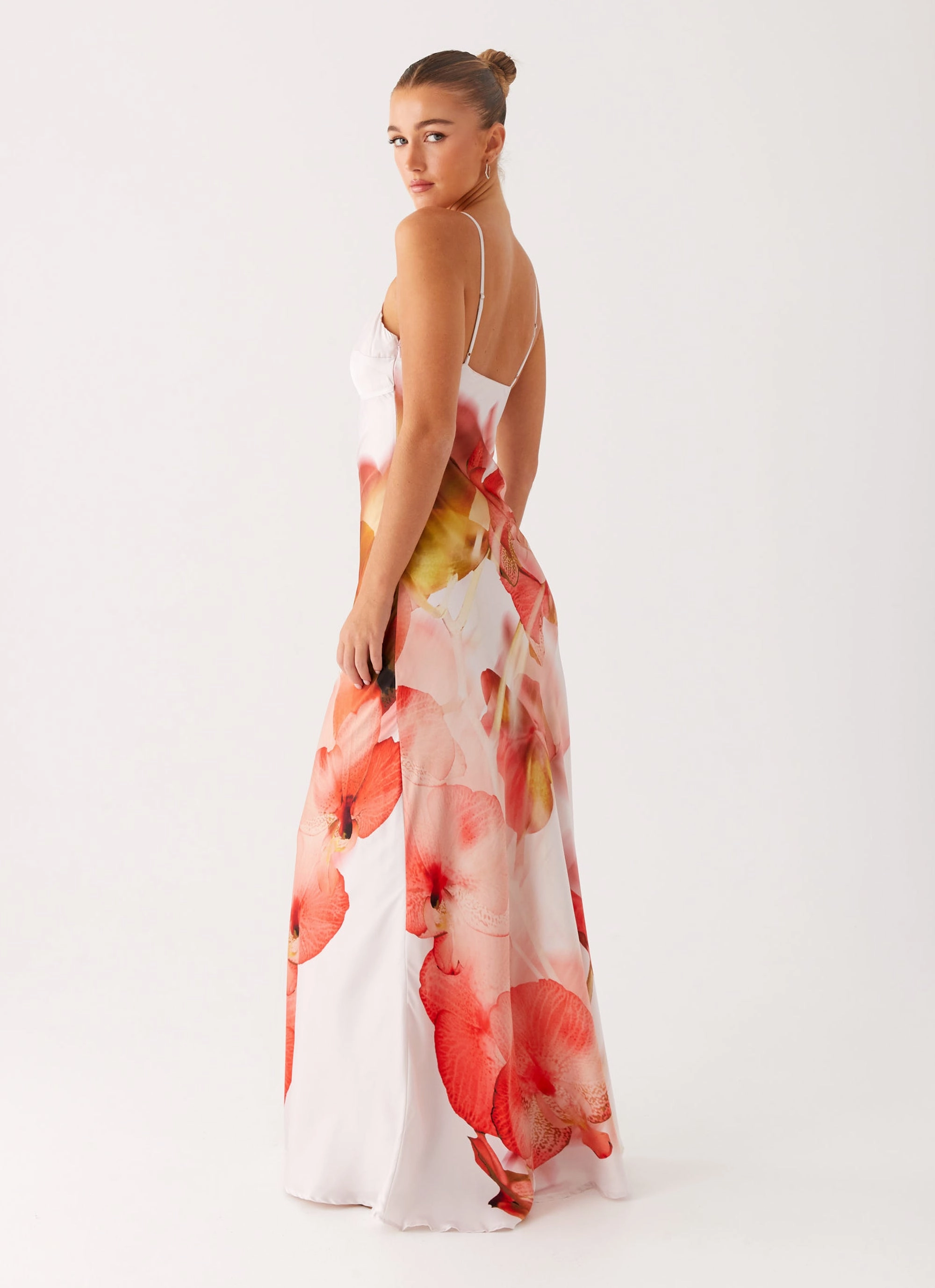Flattering Layers DoubleLayeredMaterial Pacha Maxi Dress - Peach Rose