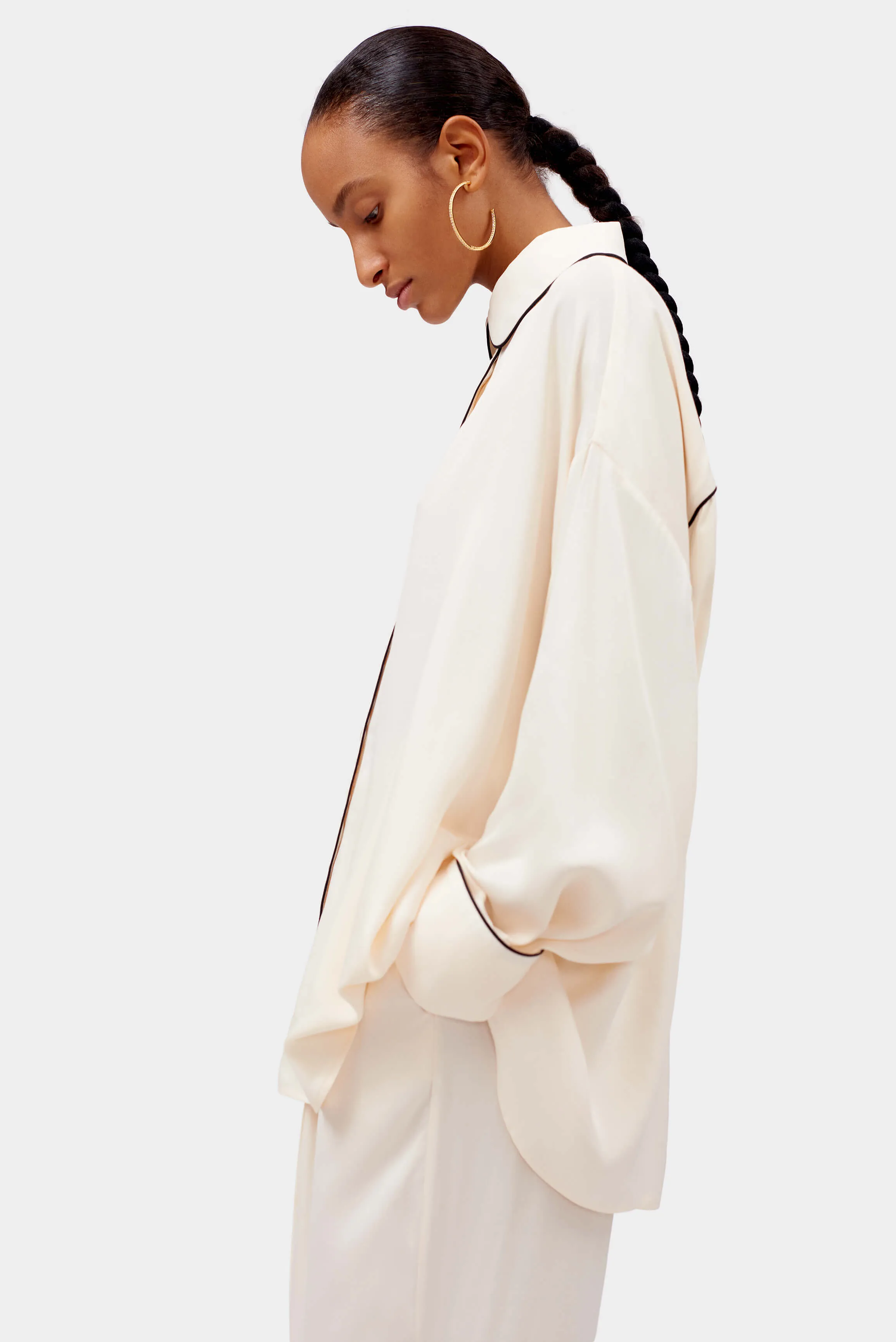 Pastelle Oversized Shirt in Off-white