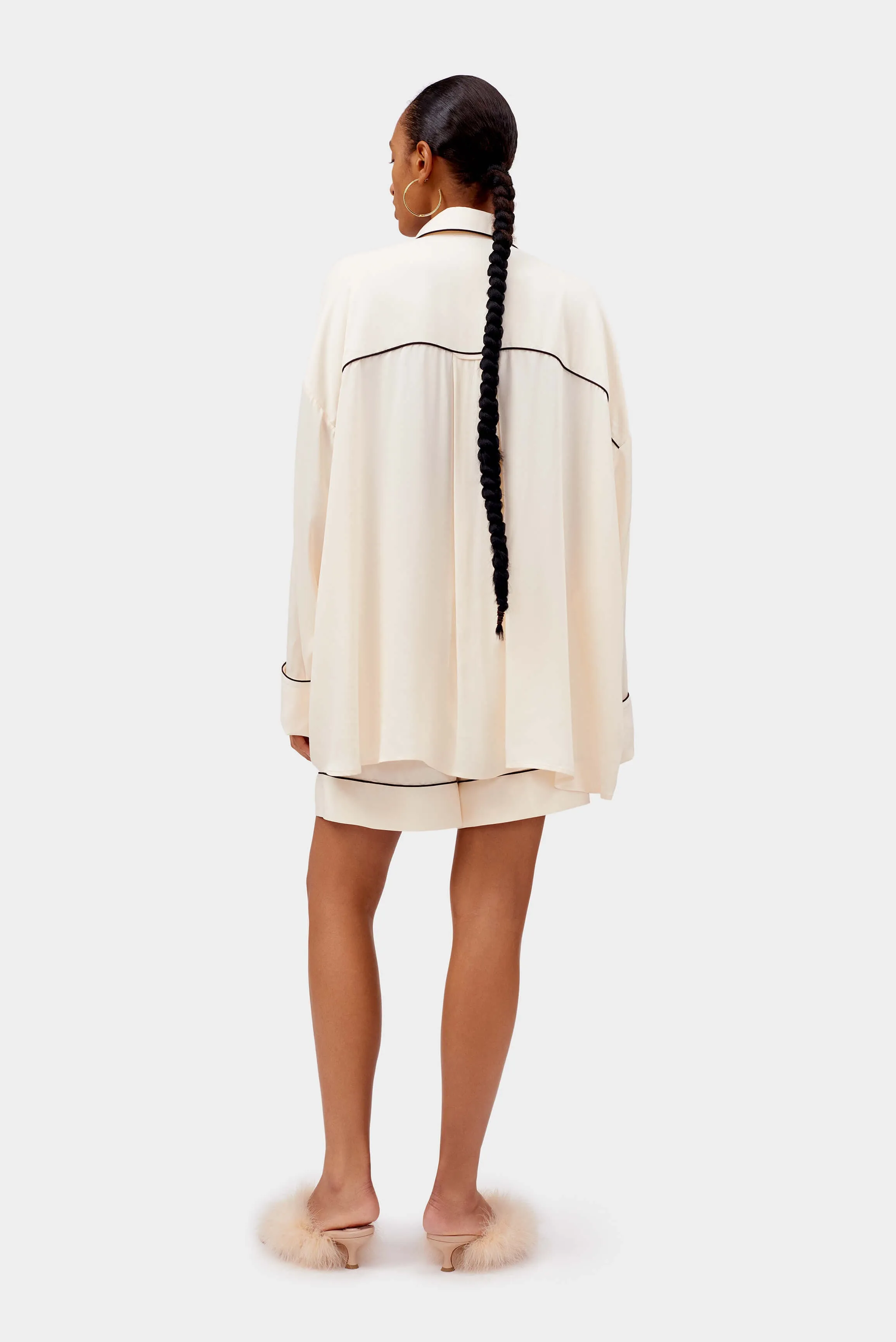 Pastelle Oversized Shirt in Off-white