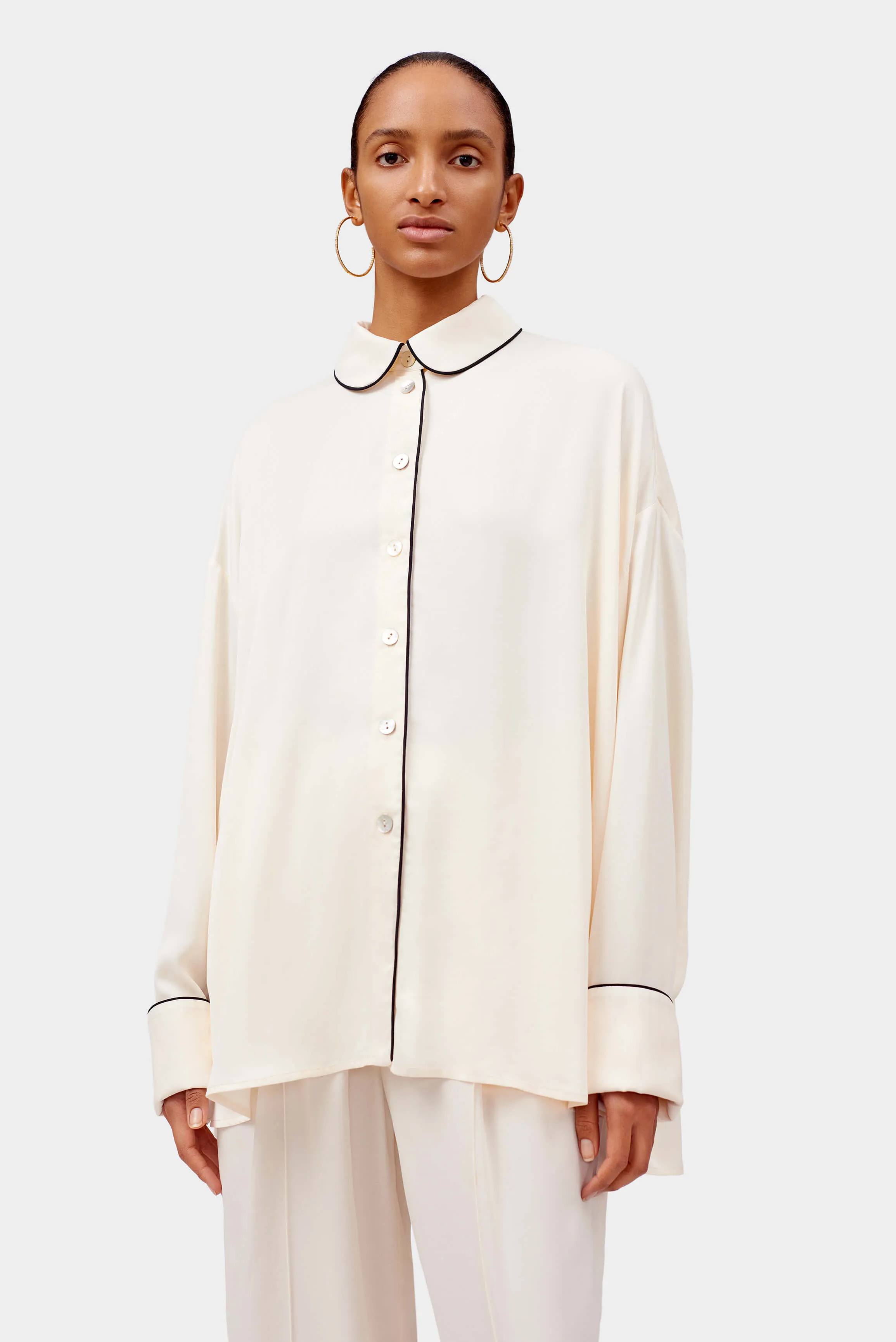 Pastelle Oversized Shirt in Off-white