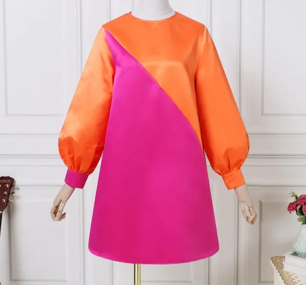 Patchwork Mini Dress