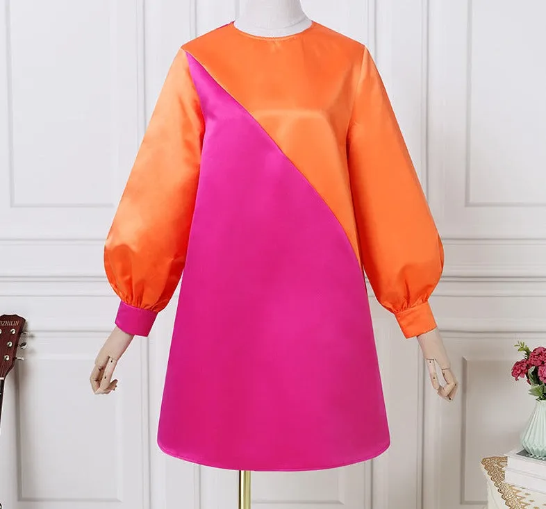 Patchwork Mini Dress