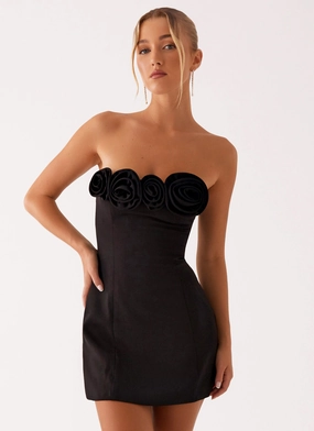 Comfort Mood Patsie Strapless Mini Dress - Black