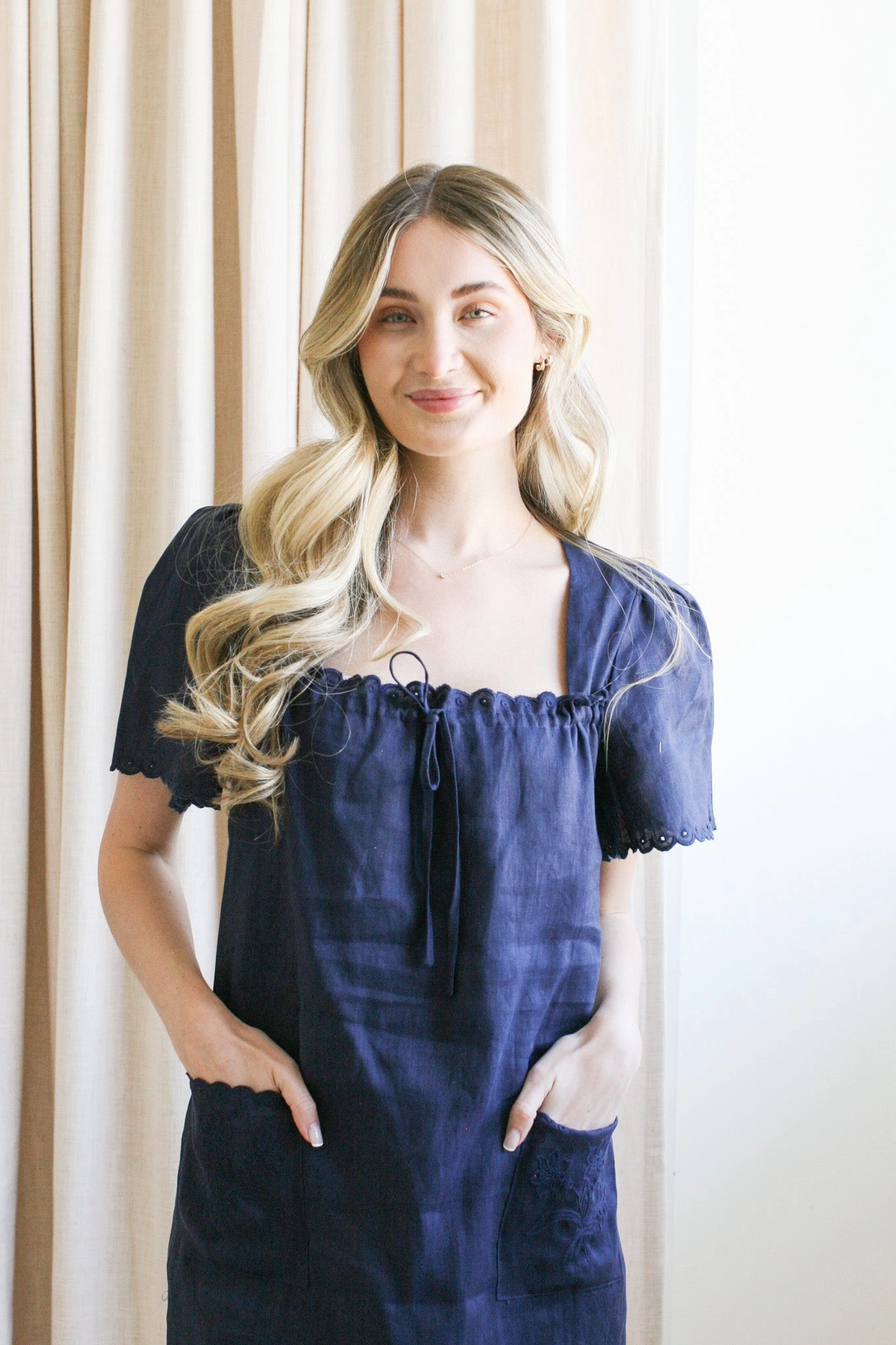 Payton Linen Midi Dress UVProtectiveLayer