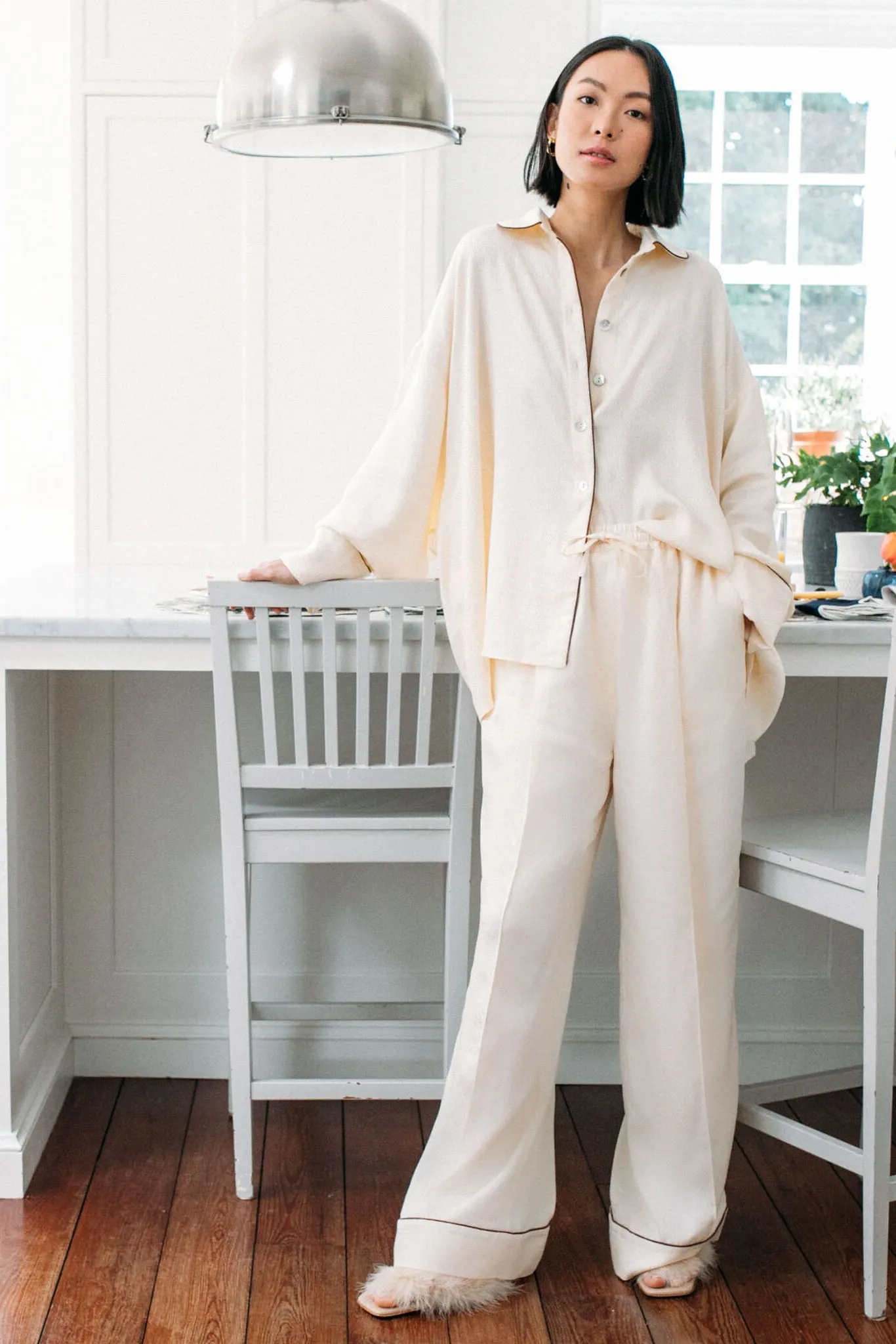 Pearl Pastelle Oversized Jaccard Shirt