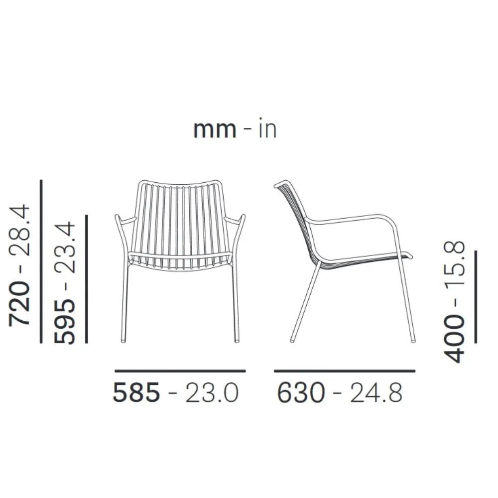 Pedrali Nolita Lounge 3659 garden armchair