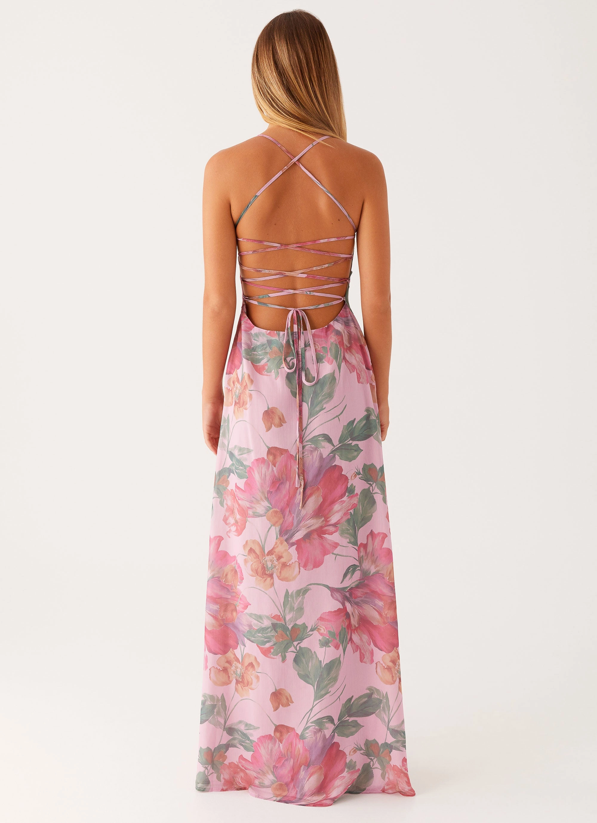 Mood Comfort All Timewear Peggy Maxi Dress - Pink Floral