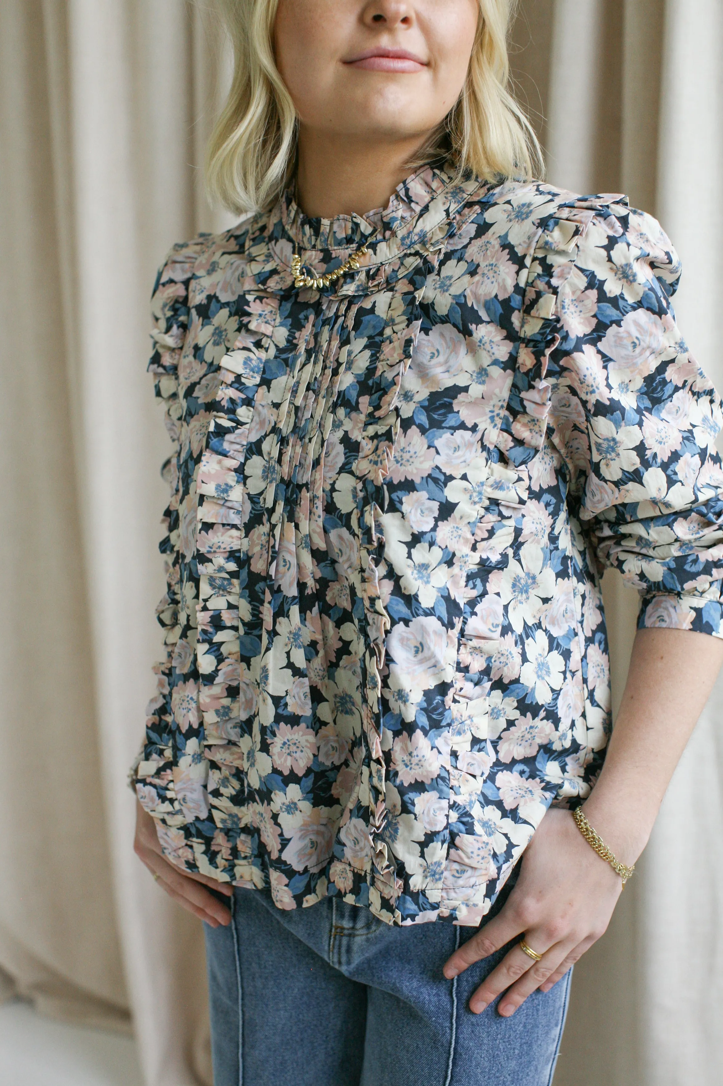 Hygroscopic Inner Layer Penelope Floral Blouse