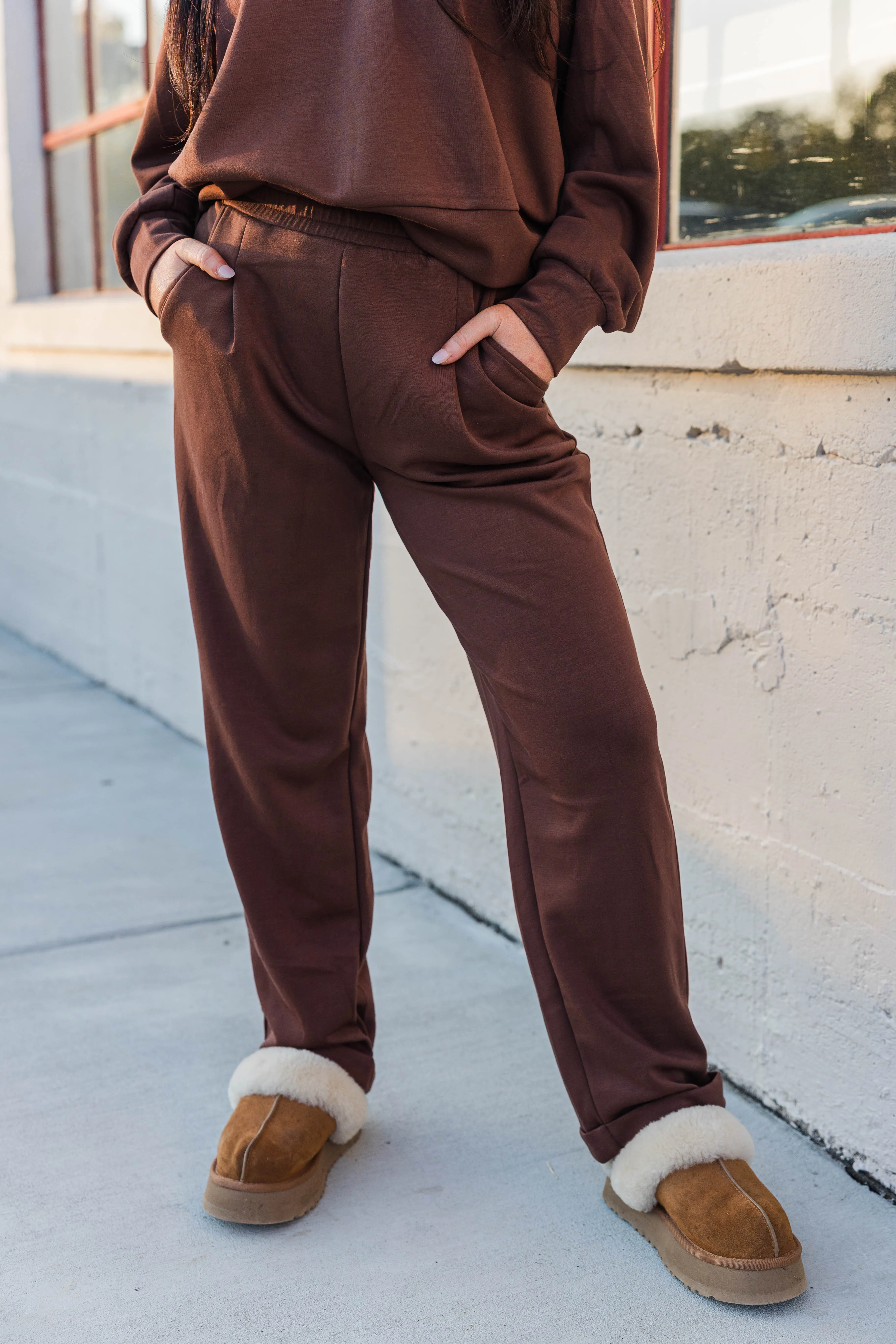 QuickDryTechnology Penelope Loungewear Set- Espresso