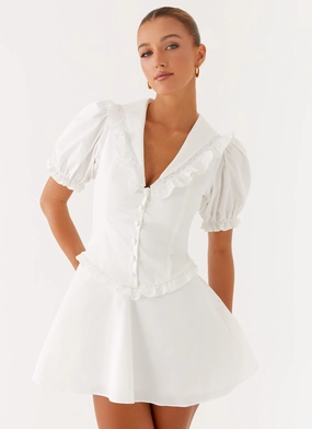 Stylist Pick Seana Mini Dress - White