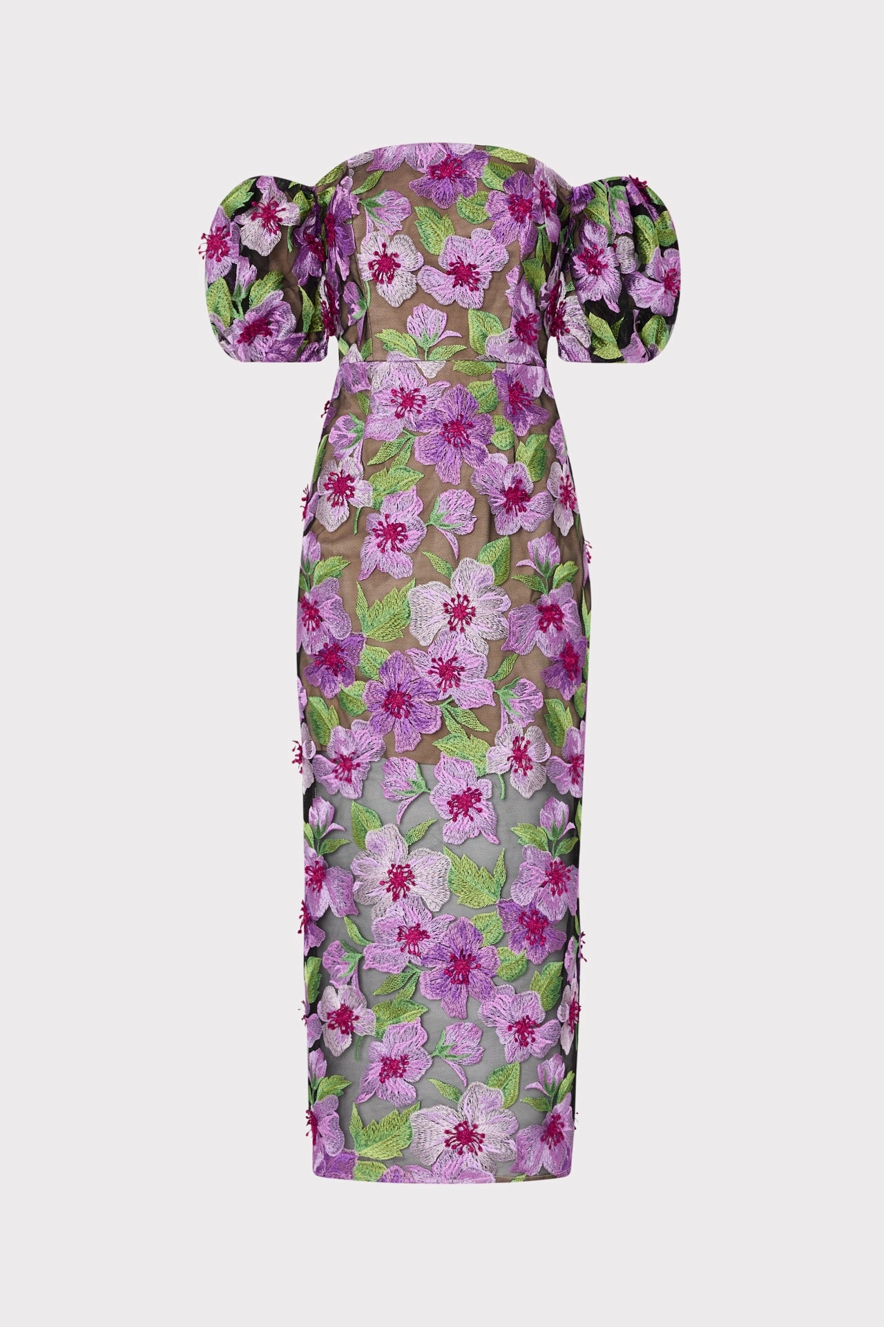 Nira 3D Embroidered Dress classic waist