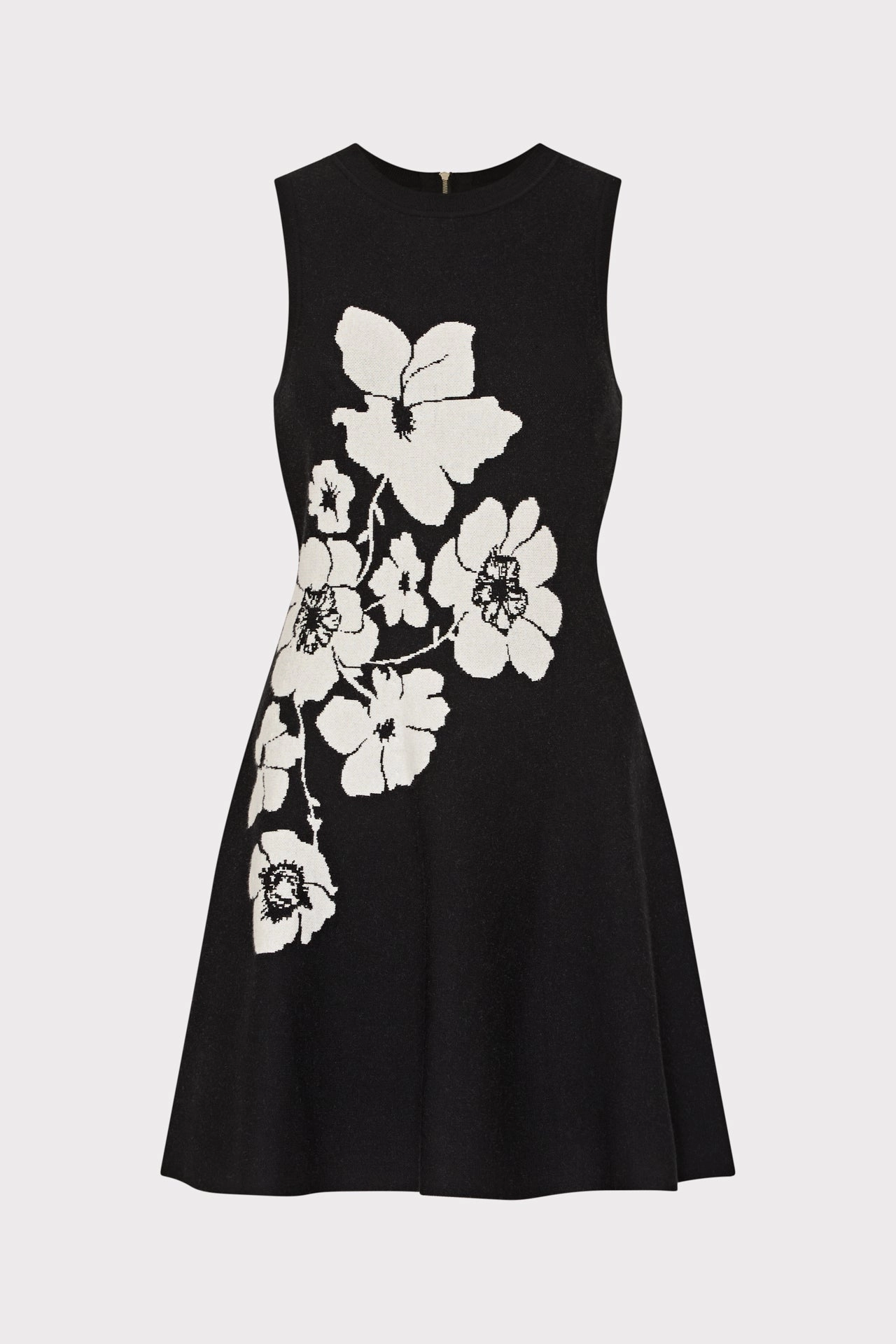 Lounge Style Morning Glow Floral Flare Knit Mini Dress