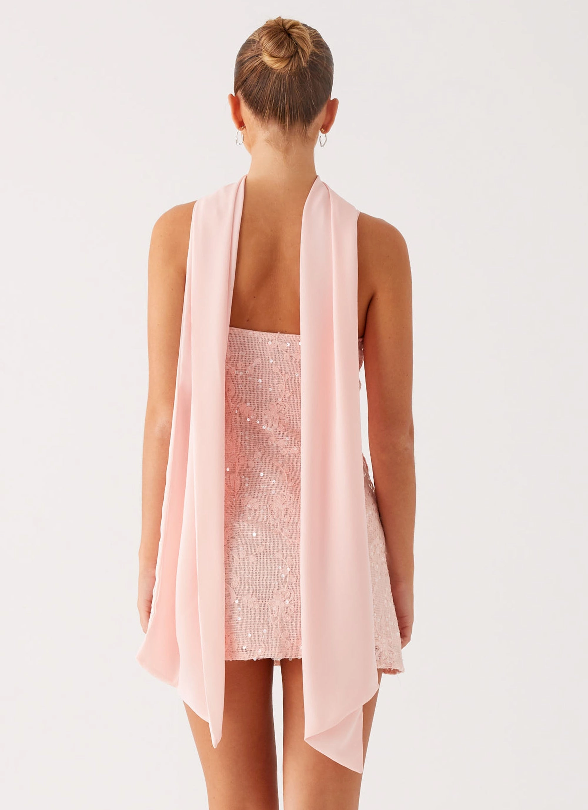 Vision Sequin Mini Dress - Pink Day Romance Charming Fit
