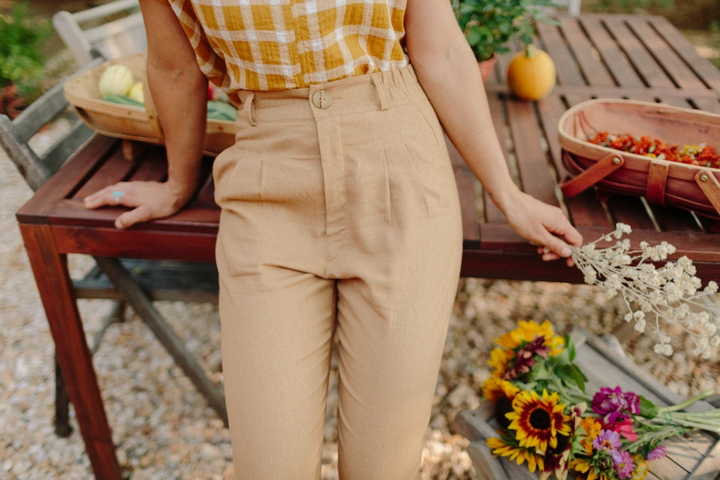 Perfect Pant 2.0 in Tawny Linen Chill Comfort Fit