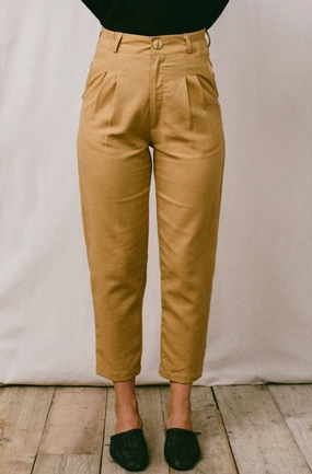 Perfect Pant 2.0 in Tawny Linen Layer Fit